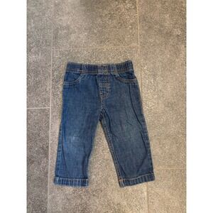 Carter's Boy's Blue Jeans Pull-On Elastic Waist Size 12 Months
